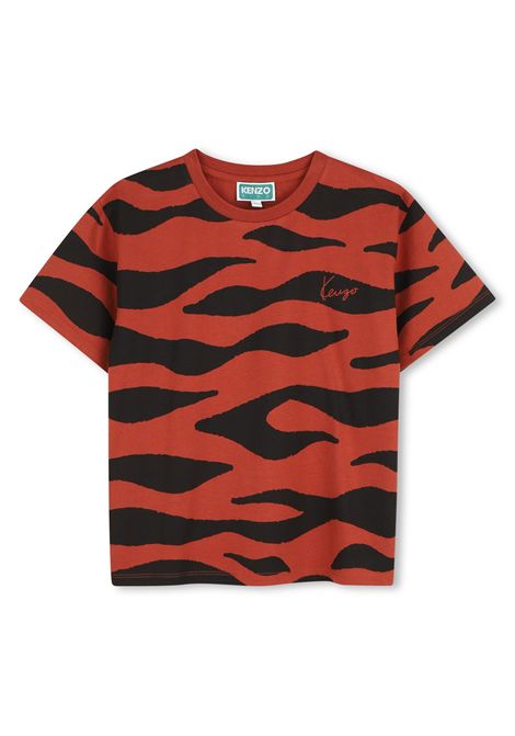 T-shirt con stampa KENZO KIDS | K61941Q50
